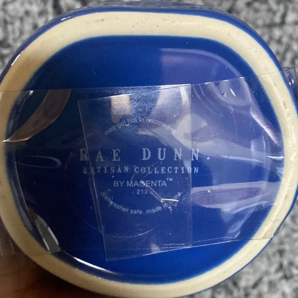 Rae Dunn LOVE IS BLIND rainbow topper mug NEW - Picture 4 of 4